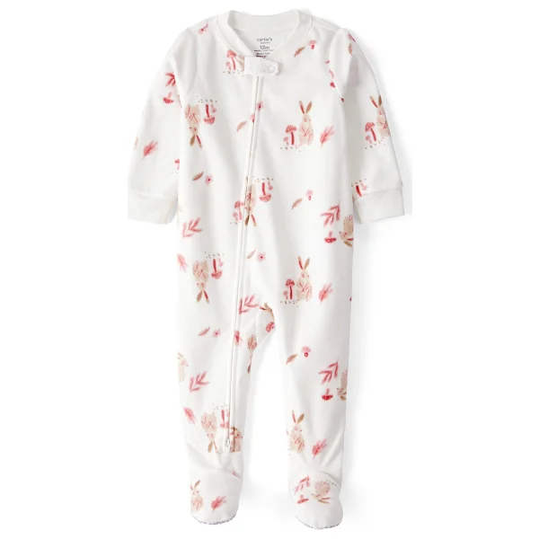 Carter's Kız Bebek Ekru Polar Tulum - Görsel 4