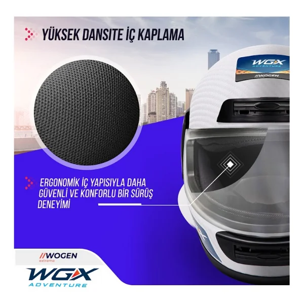 Wogen Full Face Motor Kaskı - Görsel 5