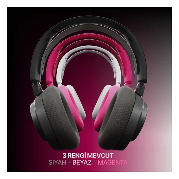 Steelseries Arctis Nova 7 Gen 2 Siyah Kablolu/Kablosuz Kulak Üstü Oyuncu Kulaklığı - Görsel 8