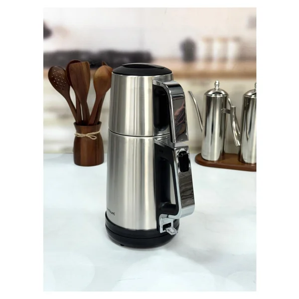Bambum Force Elektrikli Çelik Çay Makinesi -İnox - Inox - Görsel 2