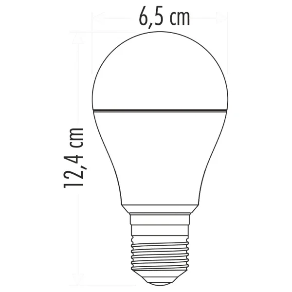 Cata Ct-4259 Beyaz Işık 12 W E27 5'li Sensörlü LED Ampul - Görsel 3