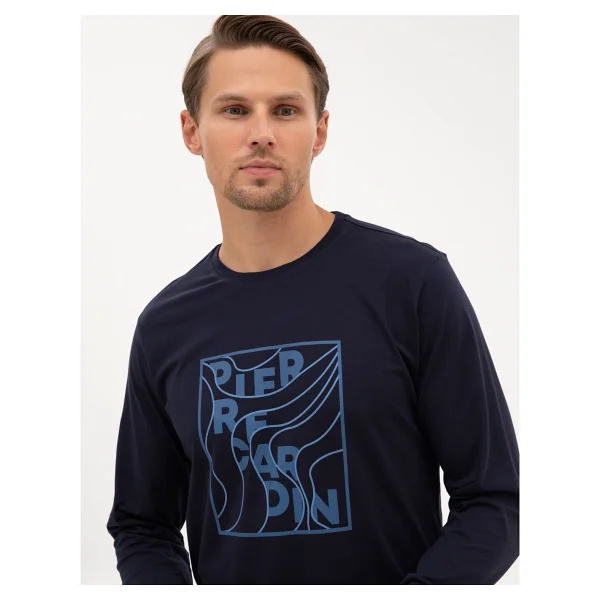 Pierre Cardin Erkek Lacivert Pijama Takımı 50322653-200 - Görsel 2