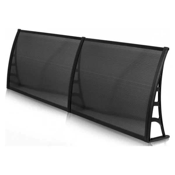 Lotus Kapı Pencere Üstü Pratik Sundurma 70x240 - Siyah - Görsel 7