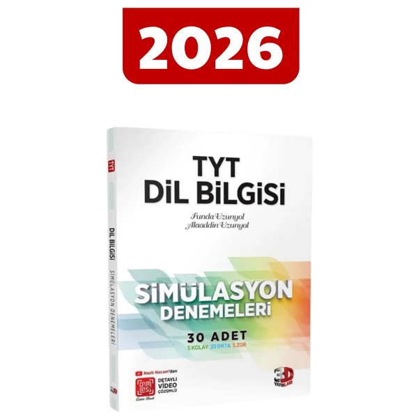 3d Yayınları Tyt Dil Bilgisi Simülasyon Denemeleri - Görsel 2