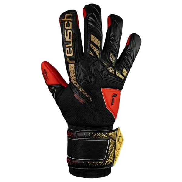 Reusch Attrakt Freegel Silver Kaleci Eldiveni (Kemiksiz) 5570235-7075 9 - Siyah - Kırmızı - Görsel 3