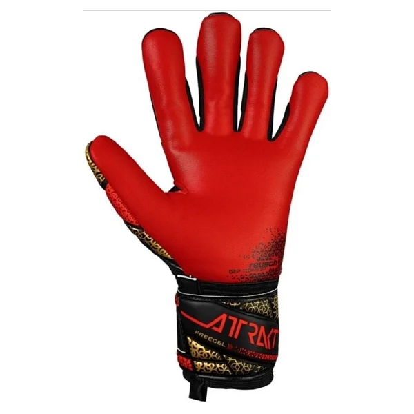 Reusch Attrakt Freegel Silver Kaleci Eldiveni (Kemiksiz) 5570235-7075 9 - Siyah - Kırmızı - Görsel 4