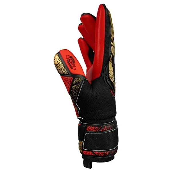 Reusch Attrakt Freegel Silver Kaleci Eldiveni (Kemiksiz) 5570235-7075 9 - Siyah - Kırmızı - Görsel 5