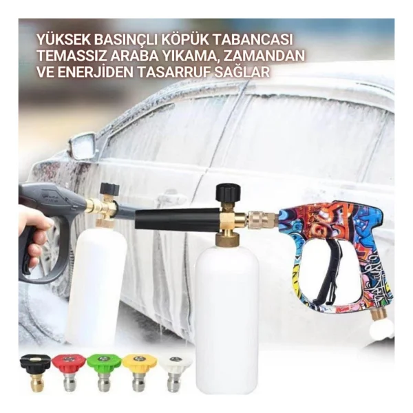 Coofbe Bosch Aquatak Serisi İle Uyumlu 5 Nozzle Set Bosch Basınçlı Araç Yıkama Tabancası Seti Basınç - Görsel 2