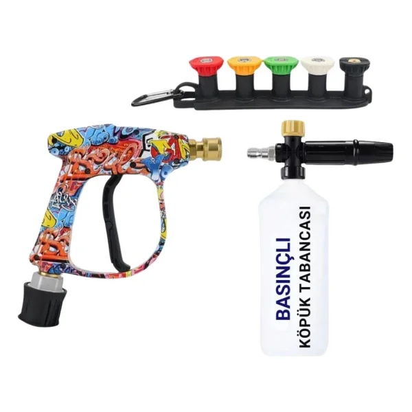 Coofbe Bosch Aquatak Serisi İle Uyumlu 5 Nozzle Set Bosch Basınçlı Araç Yıkama Tabancası Seti Basınç - Görsel 5