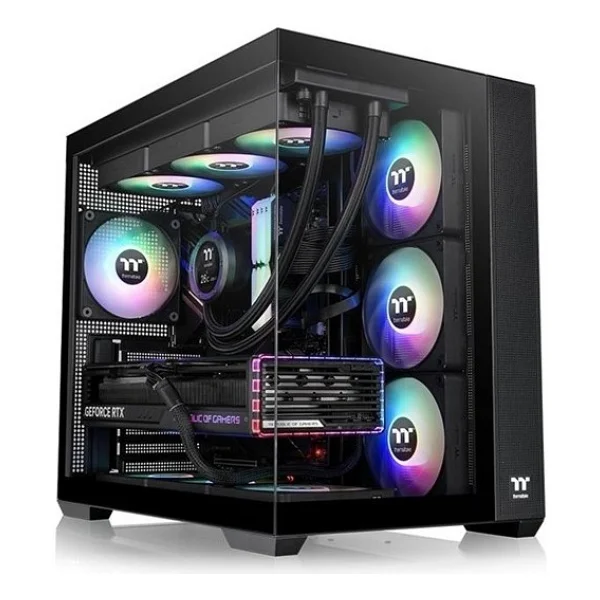 Thermaltake View 380 850W 80+ Altın ARGB USB 3.2 Siyah ATX Mid Tower Kasa CA-3Z2-85M1WE-00
