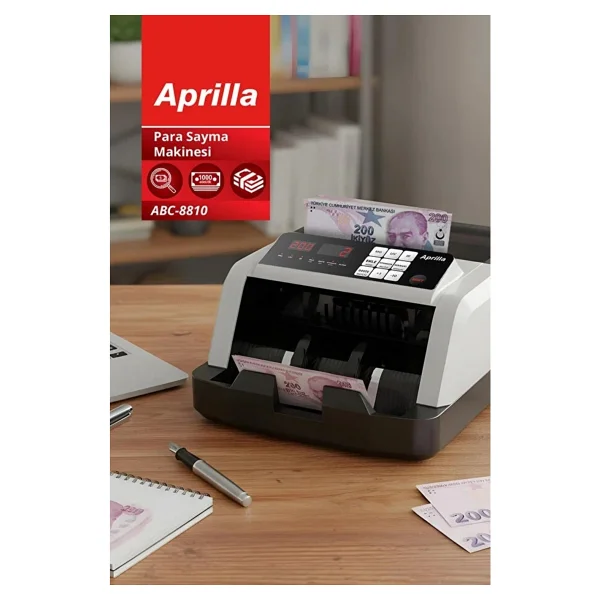 Aprilla Abc-8810 Otomatik Para Sayma Makinesi - Görsel 3
