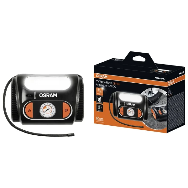 Osram Tyreinflate 2110 Otı2110 12v Analog Ekranlı Lastik Şişirme Kompresörü 60 Cm Hortumlu (1 Ad.) - Görsel 6