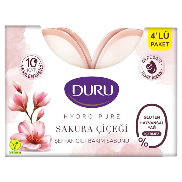 Duru Hydro Pure Sakura Çiçeği 4x135 Gr Sabun - Görsel 2
