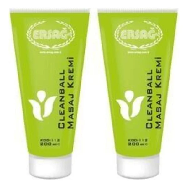 Ersağ Clean Ball 200 Ml 2 Adet Masaj Kremi - Görsel 2