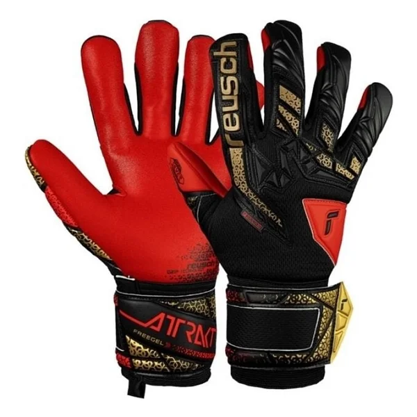 Reusch Attrakt Freegel Silver Kaleci Eldiveni (Kemiksiz) 5570235-7075 9 - Siyah - Kırmızı - Görsel 10