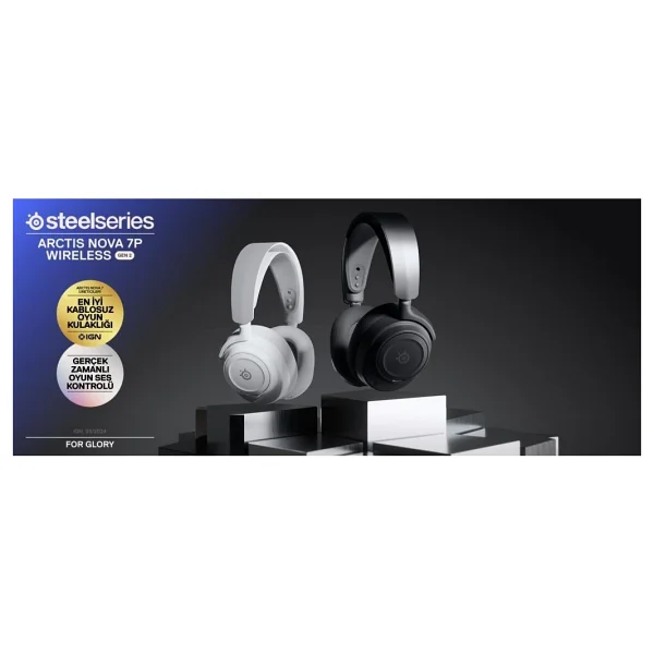 Steelseries Arctis Nova 7p Gen 2 Siyah Kablolu/Kablosuz Kulak Üstü Oyuncu Kulaklığı - Görsel 3