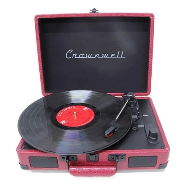 Crown Well Turntable Cw002-Ch Bordo Çantalı Pikap - Görsel 6
