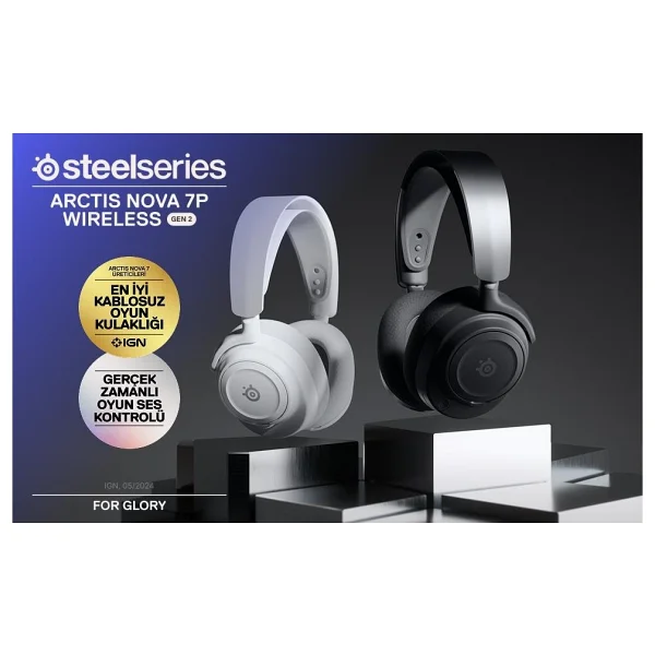 Steelseries Arctis Nova 7p Gen 2 Kablolu/Kablosuz Kulak Üstü Oyuncu Kulaklığı - Görsel 2