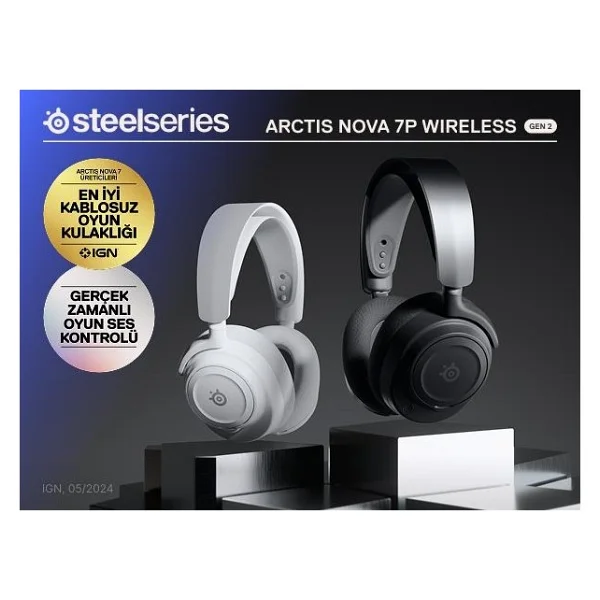 Steelseries Arctis Nova 7p Gen 2 Kablolu/Kablosuz Kulak Üstü Oyuncu Kulaklığı - Görsel 4