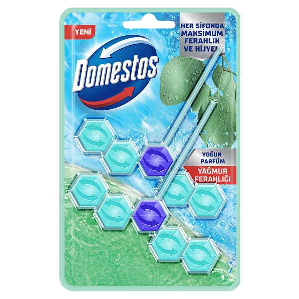 Domestos Wc Blok Yağmur Ferahlığı 2 X 50 G 3 Adet - Görsel 2