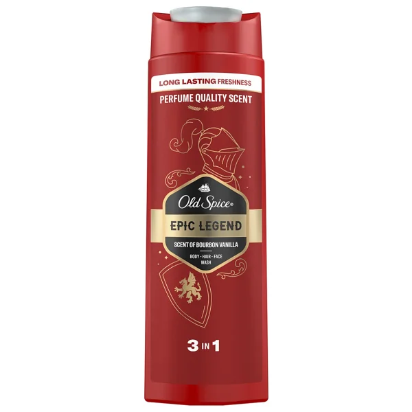 Old Spice Epic Legend 400 ml 3 Adet Erkek Duş Jeli ve Şampuan - Görsel 2