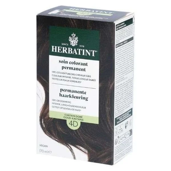 Herbatint Kalıcı Bitkisel 4d Chatain Dore Saç Boyası - Görsel 3