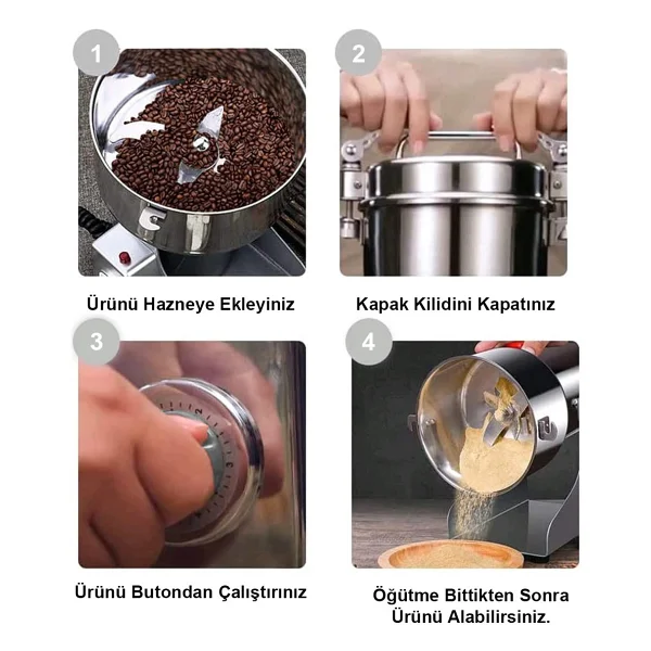 Besa 100 Gr Bitki Hububat Ve Baharat Öğütücü - Görsel 4