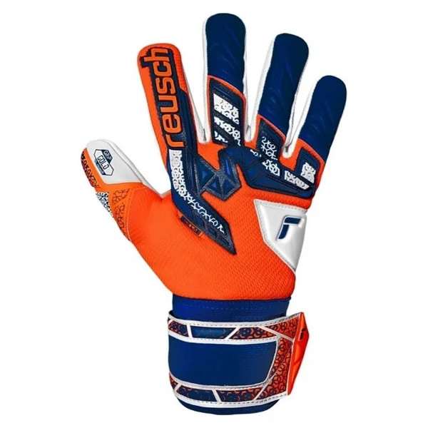 Reusch Attrakt Freegel Gold Nc Kaleci Eldiveni (Kemiksiz) 5570135-2500 8.5 - Turuncu - Mavi - Görsel 9