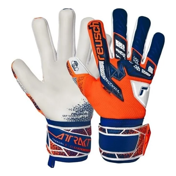 Reusch Attrakt Freegel Gold Nc Kaleci Eldiveni (Kemiksiz) 5570135-2500 8.5 - Turuncu - Mavi - Görsel 8