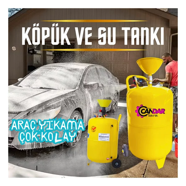 Ottomax Otx100 Havalı Köpük Tankı 100 Litre Köpük Püskürtme 8 Metre Hortumlu - Görsel 7