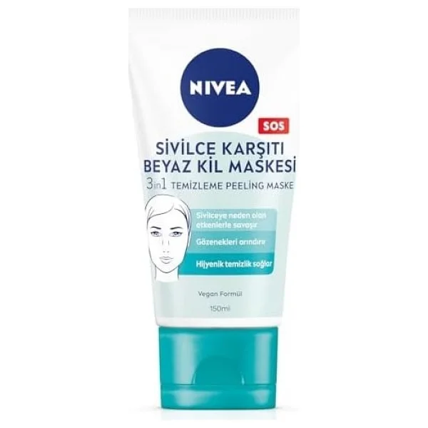 Nivea Sivilce Karşıtı 3'ü 1 Arada 150 Ml Beyaz Kil Maskesi - Görsel 4