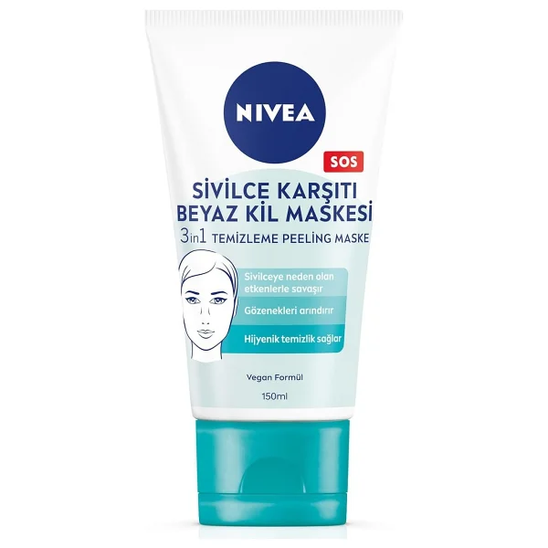 Nivea Sivilce Karşıtı 3'ü 1 Arada 150 Ml Beyaz Kil Maskesi - Görsel 3