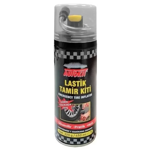 Autokit Lastik Tamir Kiti Autokit Araç Araba Lastik Bakım Tamir Spreyi - Görsel 3
