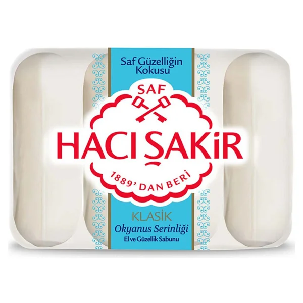 Hacı Şakir Klasik Okyanus Serinliği 4x70 gr 2 Adet El ve Güzellik Sabunu - Görsel 2