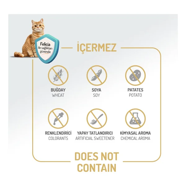 Felicia Kuzu Etli 2 Kg Yetişkin Kedi Maması - Görsel 6