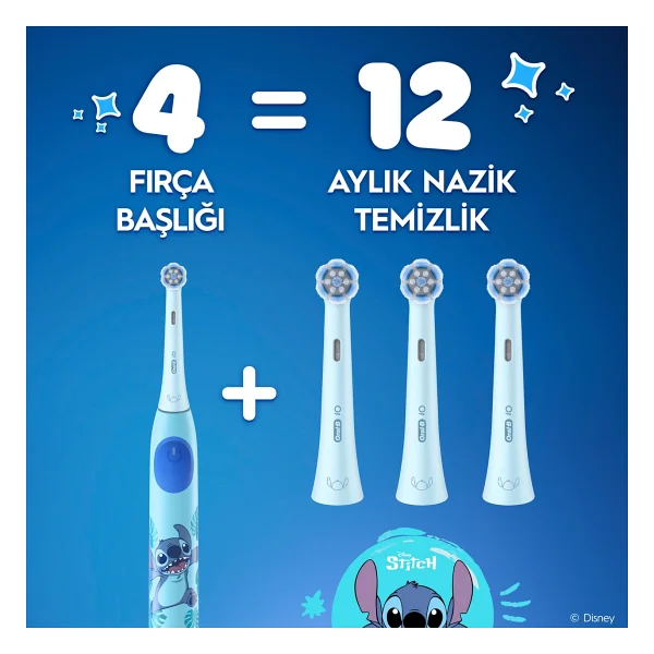 Oral-B İo Stitch 4'lü Çocuk Diş Fırçası Başlığı - Görsel 9