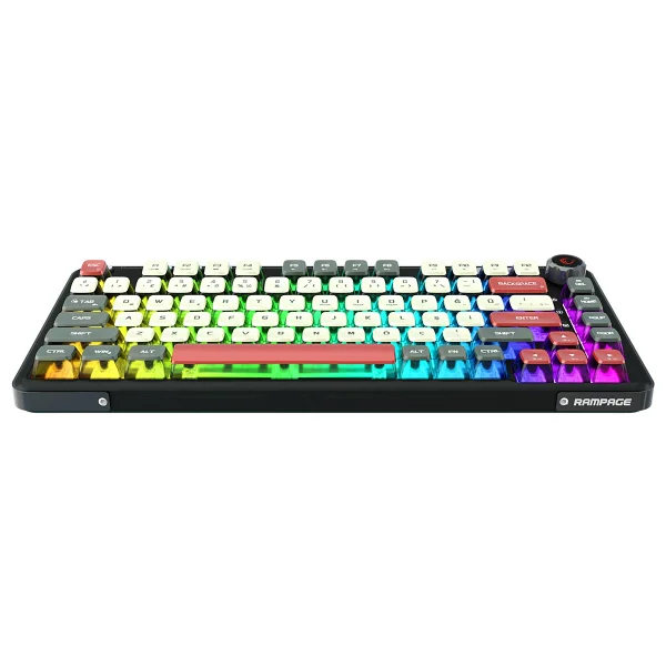 Rampage Eira RGB %75 Tkl Gasket Oil Switch Kablolu/Kablosuz Mekanik Oyuncu Klavyesi - Görsel 4