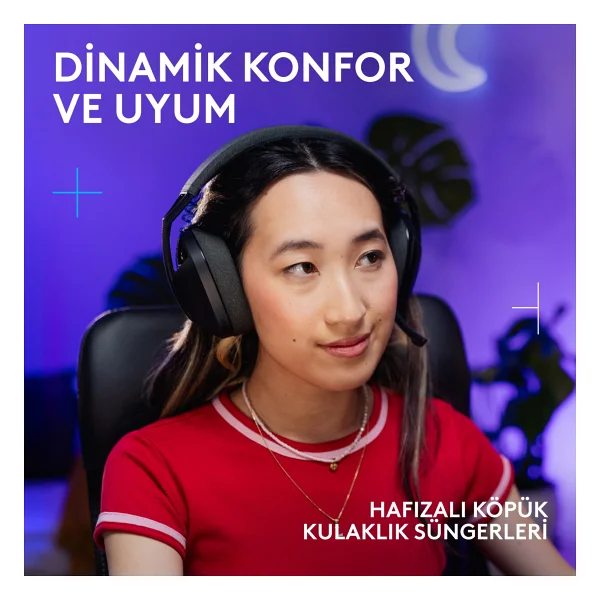 Logitech G321 Lightspeed Kablosuz Kulak Üstü Oyuncu Kulaklığı - Görsel 7