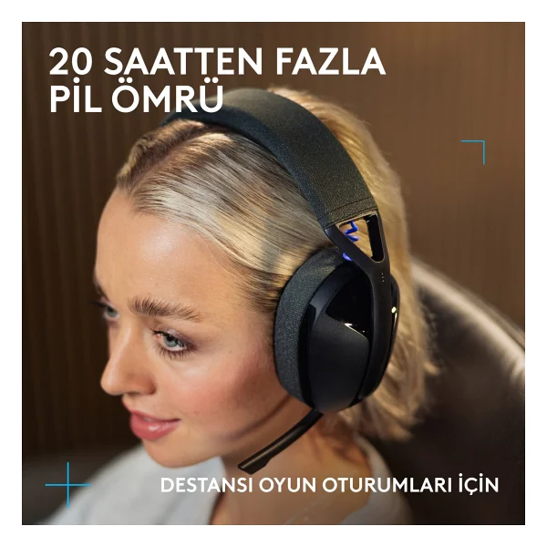 Logitech G321 Lightspeed Kablosuz Kulak Üstü Oyuncu Kulaklığı - Görsel 9