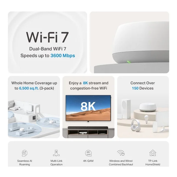 Tp-Link Deco Be22 3600 Mbps 3'lü Router - Görsel 3