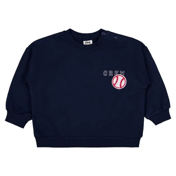 Civil Baby Crew Baskılı 6-18 Ay Sweatshirt - Lacivert 12-18 Ay - Görsel 3