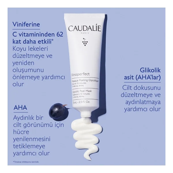 Caudalie Vinoperfect Glycolic Peel Mask 75 Ml Aydınlatıcı Bakım Maskesi - Görsel 3