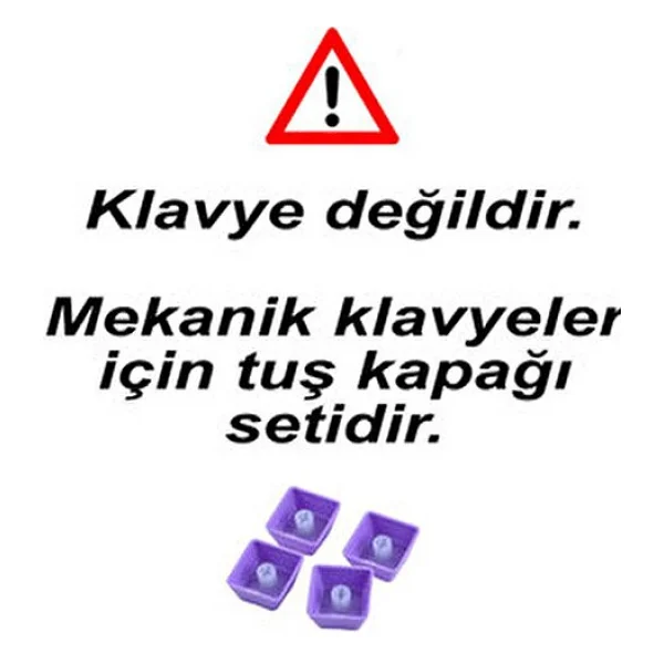 Spelt 108 Tuş Universal Mekanik Klavye Tuş Takımı Kapağı Keycap Siyah Us Layout İngilizce Dizilim - Görsel 3