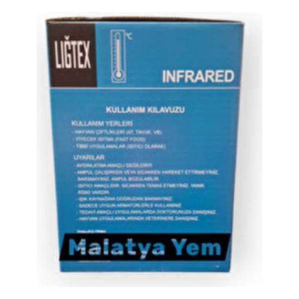 Ligtex Isıtıcı Lamba 250 Watt Kümes Isıtıcı Ampül Kırmızı Işık - Görsel 5