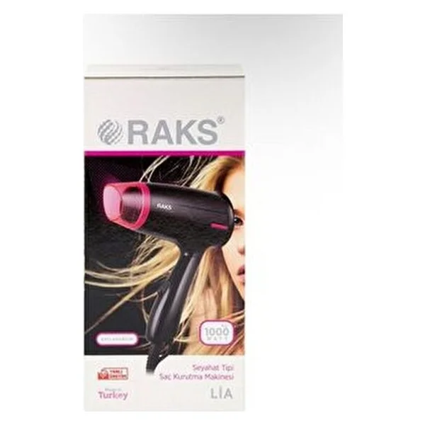 Raks Lia 1000 W Katlanabilir Seyahat Tipi Saç Kurutma Makinesi - Görsel 2