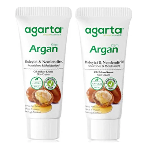 Agarta Doğal Argan Besleyici Nemlendirici Cilt Kremi 75ml 2 adet - Görsel 2