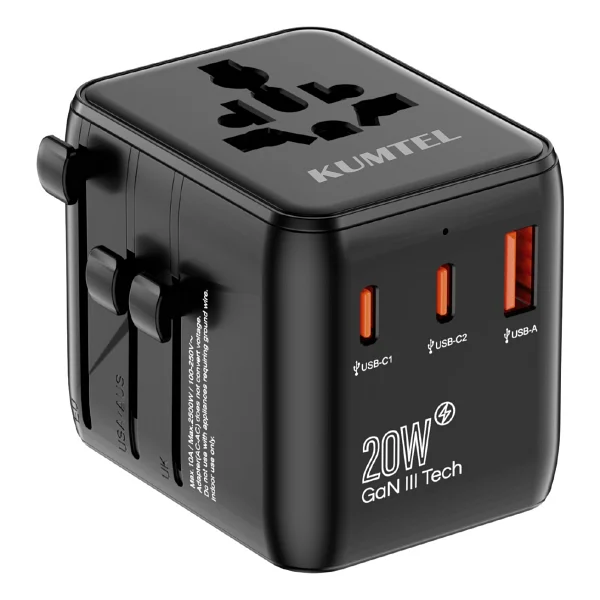 Kumtel Hmta-01 Evrensel Seyahat Adaptörü Priz Dönüştürücü - Görsel 5
