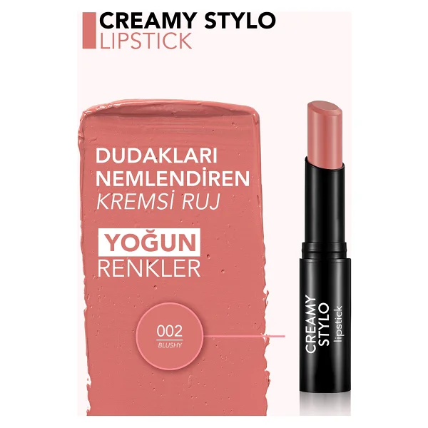 Flormar Creamy Stylo 02 Blushy Stick Ruj - Görsel 4