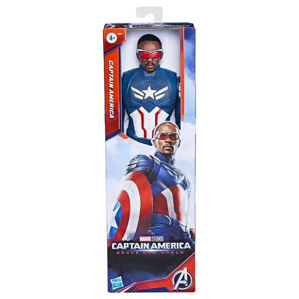 Marvel Captain America Brave New World Titon Hero Serisi Captain America Figür F9276 - Görsel 4