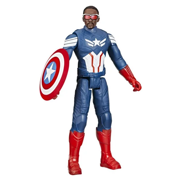 Marvel Captain America Brave New World Titon Hero Serisi Captain America Figür F9276 - Görsel 2
